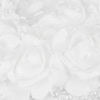 Ring Pillow Box Wedding with Ribbon Bowknot CakeShaped Pearl Rose Ceremony Supplies White(5905 )