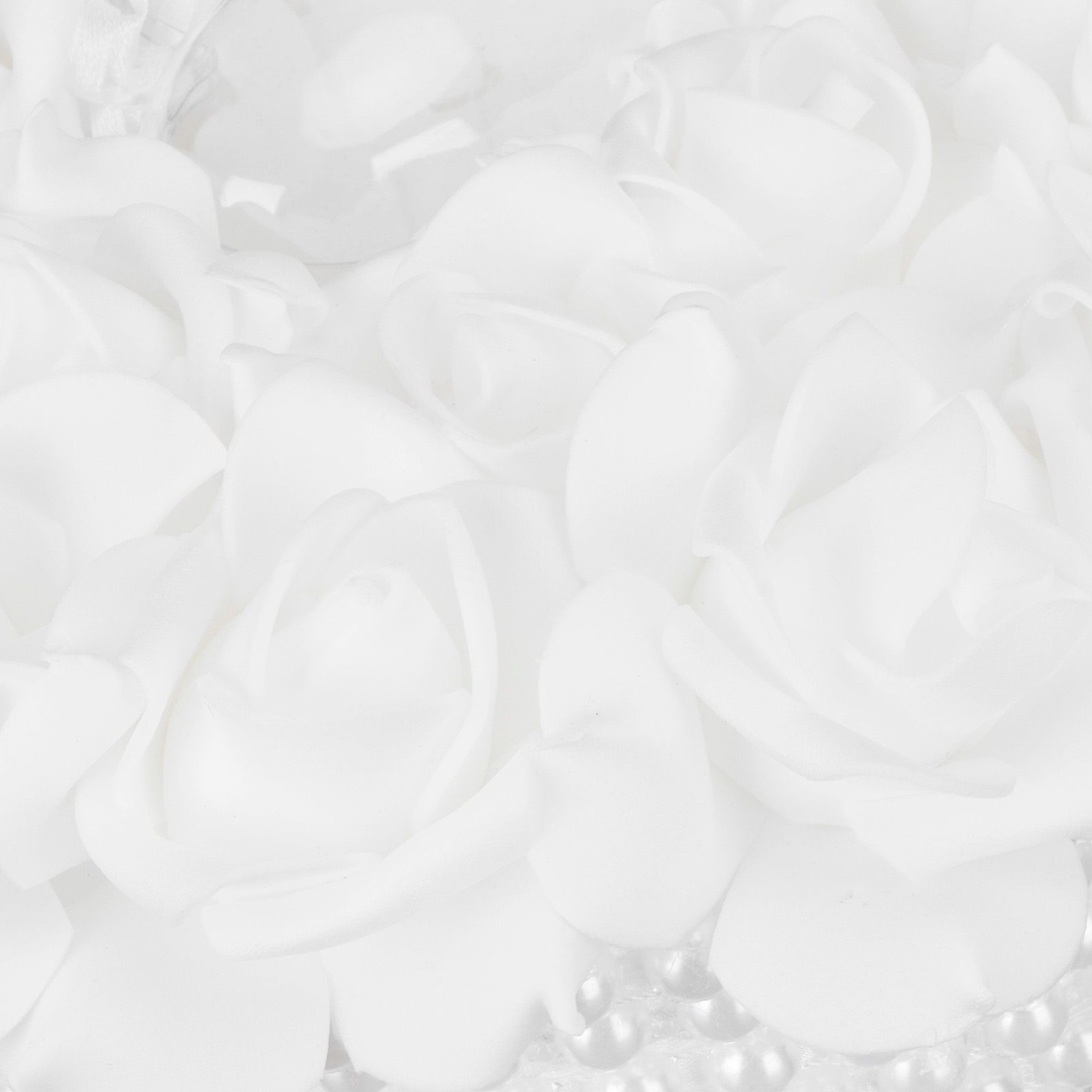Ring Pillow Box Wedding with Ribbon Bowknot CakeShaped Pearl Rose Ceremony Supplies White(5905 )