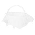 Flower Lace Basket White Romantic Flower Basket Candies Container Wedding Ceremony Decoration5709 Flower Basket L