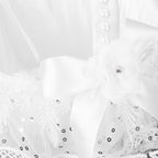 Flower Lace Basket White Romantic Flower Basket Candies Container Wedding Ceremony Decoration5707 Flower Basket L