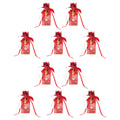 10 Set Candy Boxes Wedding Birthday Party Favor Gift Box with Ribbons DecorationRetro Flower Pattern