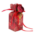 10 Set Candy Boxes Wedding Birthday Party Favor Gift Box with Ribbons DecorationRetro Flower Pattern