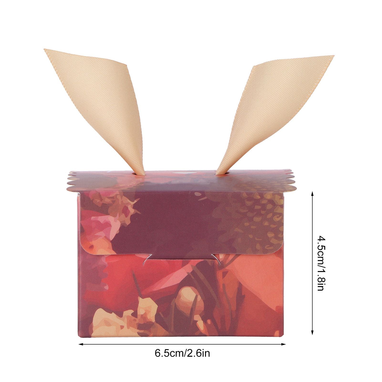 25 Sets Gift Candy Box for Party Christmas Birthdays European Weddings SuppliesEuropean Retro Flower Pattern(Golden Wing) S