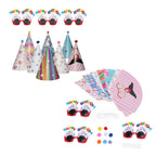 Birthday Funny Glasses and Foldable Party Cone Hats Birthday Supplies for Kids Adults