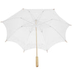 Lace Umbrella Wedding Bridal Parasol Umbrella for Photography Props Wedding SuppliesL White