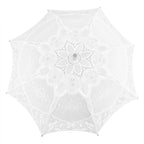 Lace Umbrella Wedding Bridal Parasol Umbrella for Photography Props Wedding SuppliesL White