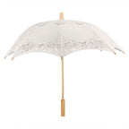 Lace Umbrella Wedding Bridal Parasol Umbrella for Photography Props Wedding SuppliesL Beige