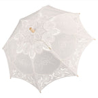 Lace Umbrella Wedding Bridal Parasol Umbrella for Photography Props Wedding SuppliesL Beige