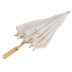 Lace Umbrella Wedding Bridal Parasol Umbrella for Photography Props Wedding SuppliesL Beige