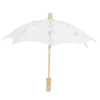 Lace Umbrella Wedding Bridal Parasol Umbrella for Photography Props Wedding SuppliesS White