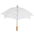 Lace Umbrella Wedding Bridal Parasol Umbrella for Photography Props Wedding SuppliesS White