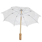 Lace Umbrella Wedding Bridal Parasol Umbrella for Photography Props Wedding SuppliesS White