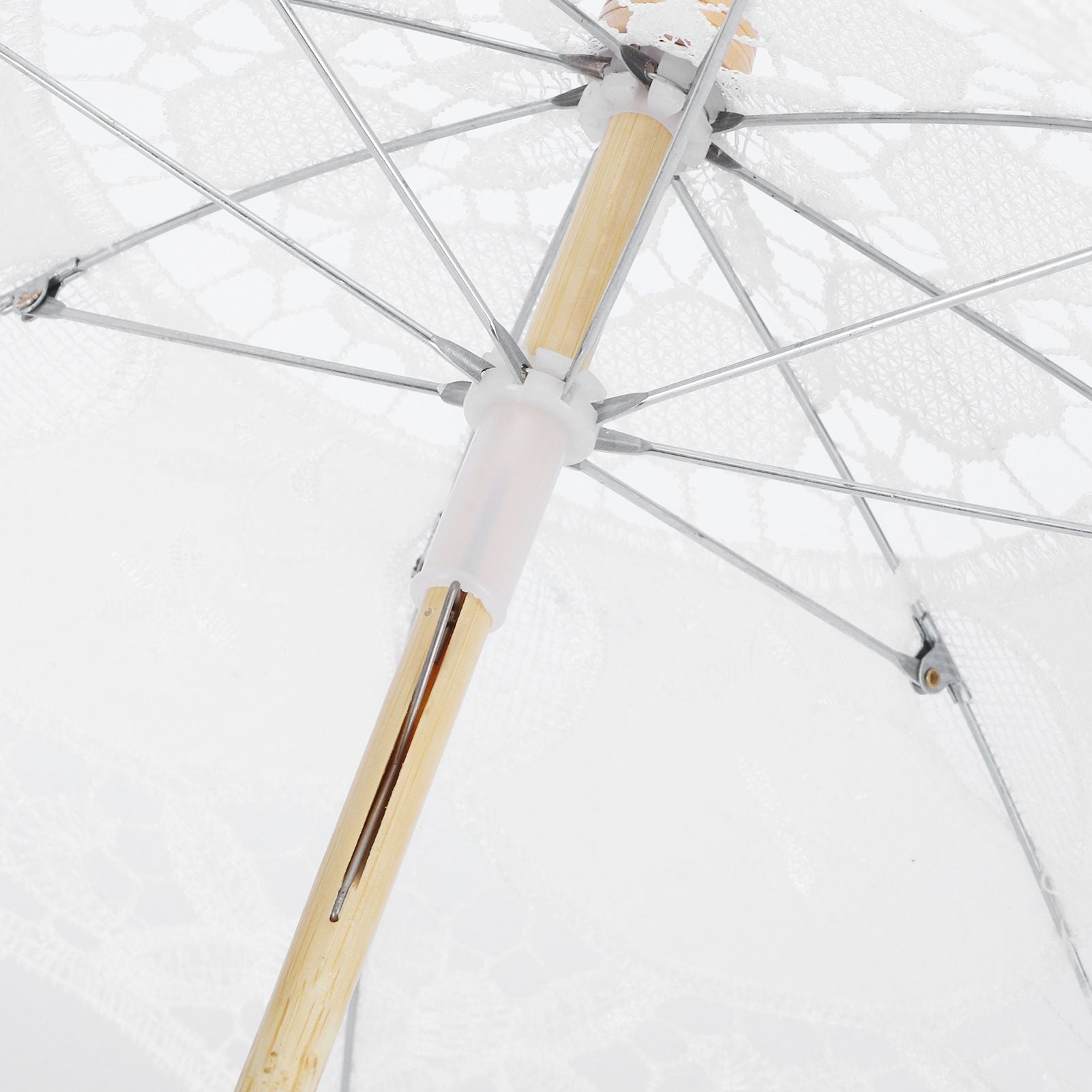 Lace Umbrella Wedding Bridal Parasol Umbrella for Photography Props Wedding SuppliesS White