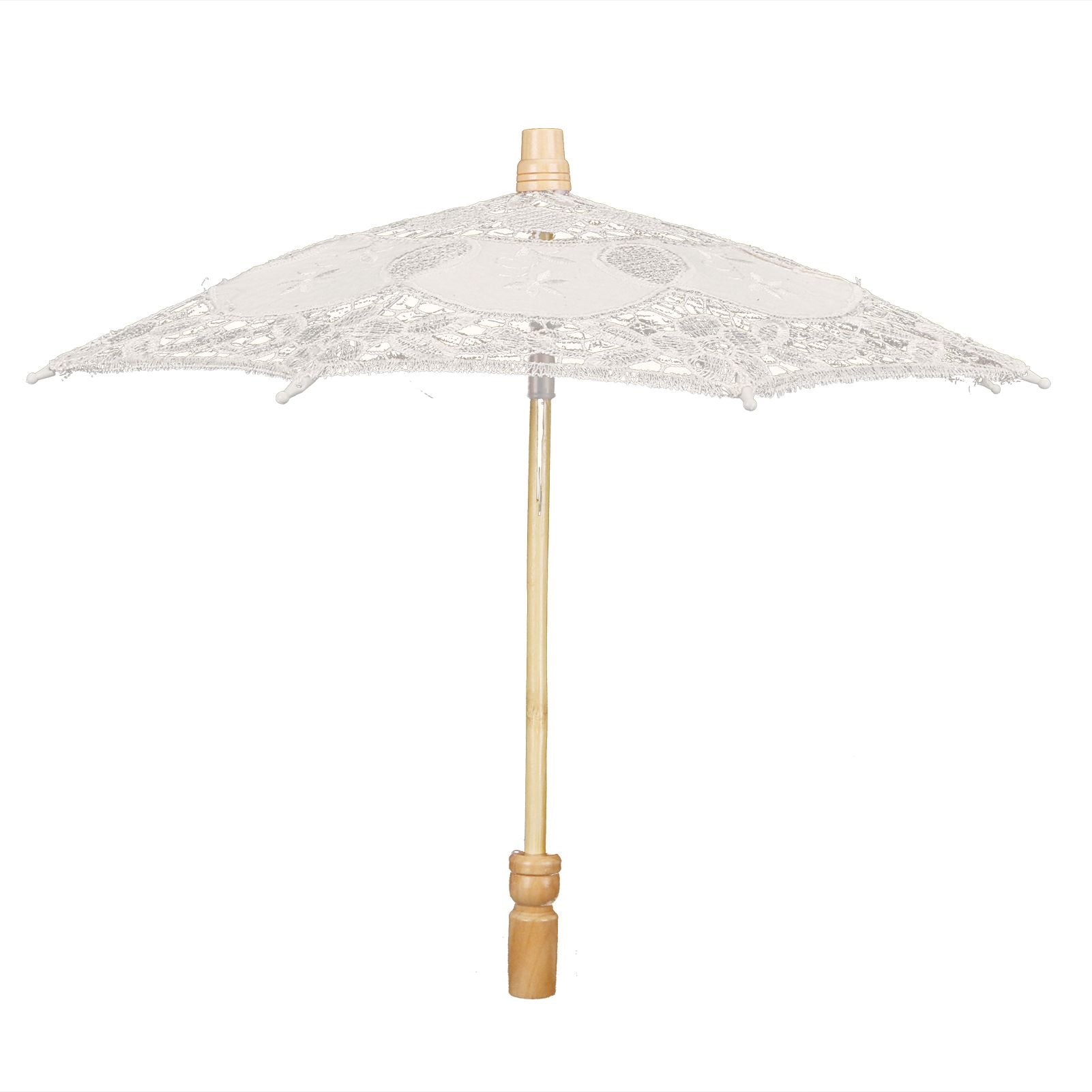 Lace Umbrella Wedding Bridal Parasol Umbrella for Photography Props Wedding SuppliesS Beige