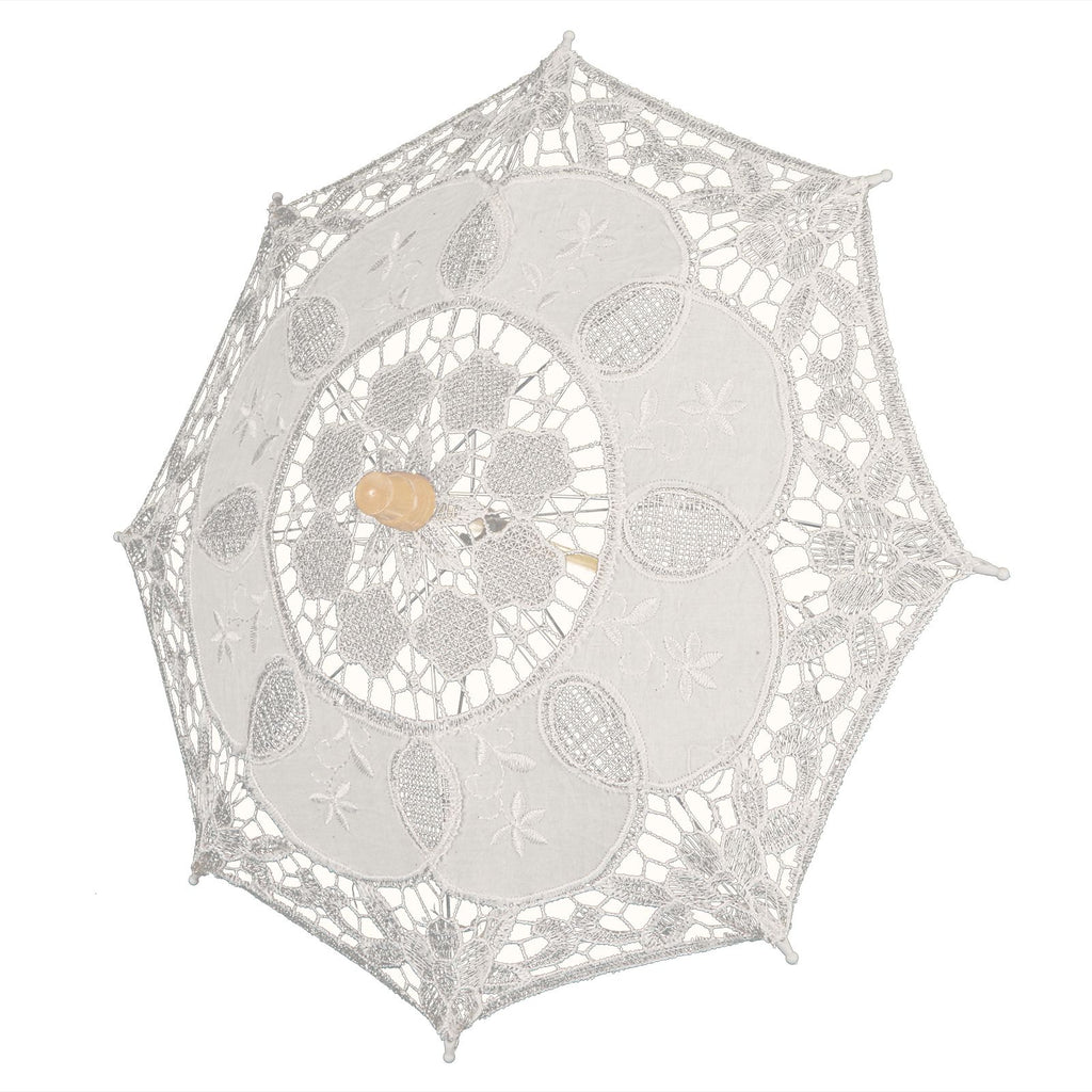 Lace Umbrella Wedding Bridal Parasol Umbrella for Photography Props Wedding SuppliesS Beige
