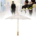 Lace Umbrella Wedding Bridal Parasol Umbrella for Photography Props Wedding SuppliesS Beige