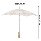 Lace Umbrella Wedding Bridal Parasol Umbrella for Photography Props Wedding SuppliesS Beige
