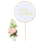 Metal Cake Inserts Round Cake Decoration Inserts Topper Birthday Cake Crafts Decoration