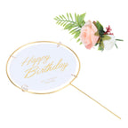 Metal Cake Inserts Round Cake Decoration Inserts Topper Birthday Cake Crafts Decoration