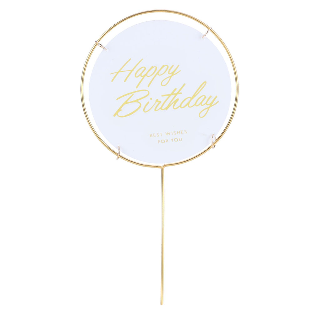 Metal Cake Inserts Round Cake Decoration Inserts Topper Birthday Cake Crafts Decoration