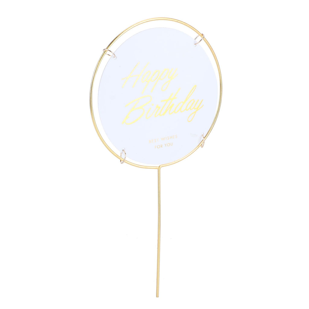 Metal Cake Inserts Round Cake Decoration Inserts Topper Birthday Cake Crafts Decoration