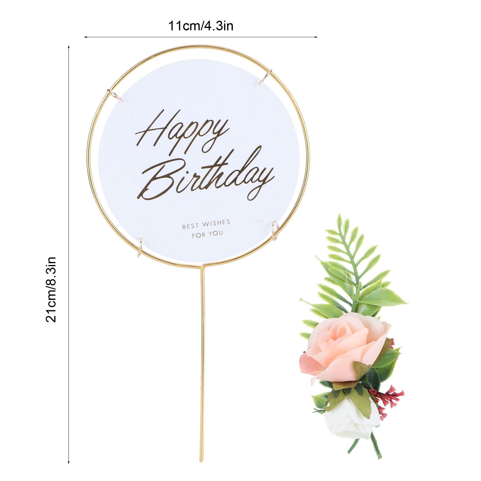 Metal Cake Inserts Round Cake Decoration Inserts Topper Birthday Cake Crafts Decoration