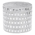 Plastic Imitation Diamonds Hollow Mesh Rhinestones Ribbon Wrap for Wedding Decor DIY Clothing
