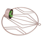 Candle Holder Innovative Geometric Round Wall Mounted Candlestick Ornament Rose Gold