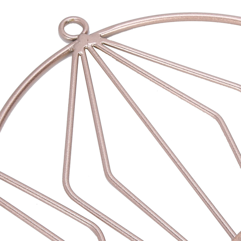 Candle Holder Innovative Geometric Round Wall Mounted Candlestick Ornament Rose Gold