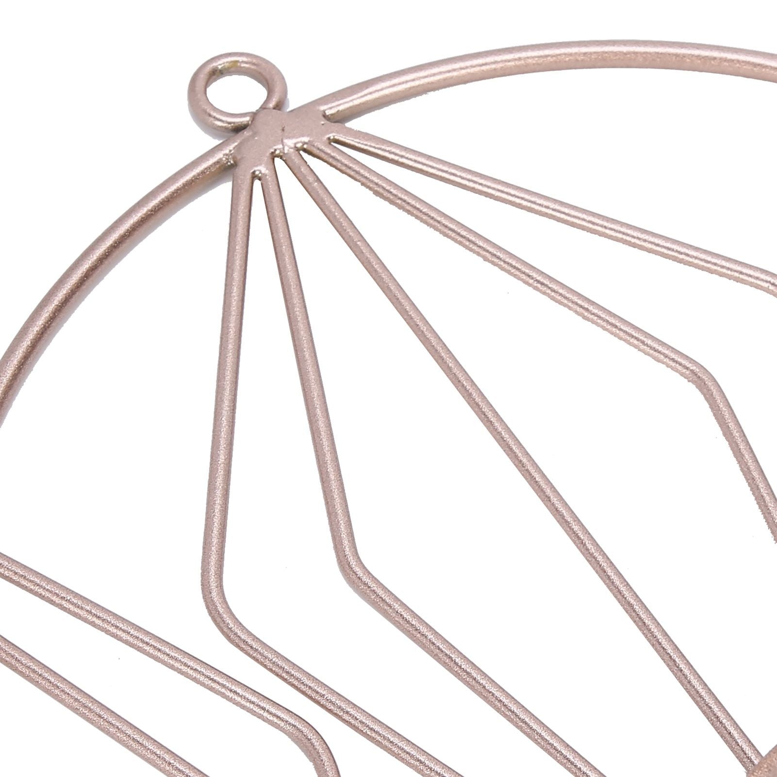 Candle Holder Innovative Geometric Round Wall Mounted Candlestick Ornament Rose Gold
