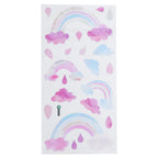 Self Adhesive Wall Sticker Cute Clouds Raindrop Pattern Decal Children's Room Bedroom Decor