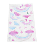 Self Adhesive Wall Sticker Cute Clouds Raindrop Pattern Decal Children's Room Bedroom Decor
