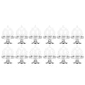 12 Set Mini Candy Box Cake Stand Cupcake Candy Display Plate with Lid Party SuppliesBottom Silver