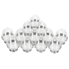 12 Set Mini Candy Box Cake Stand Cupcake Candy Display Plate with Lid Party SuppliesBottom Silver