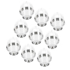 12 Set Mini Candy Box Cake Stand Cupcake Candy Display Plate with Lid Party SuppliesBottom Silver