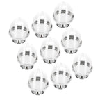 12 Set Mini Candy Box Cake Stand Cupcake Candy Display Plate with Lid Party SuppliesBottom Silver