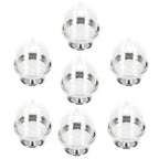 12 Set Mini Candy Box Cake Stand Cupcake Candy Display Plate with Lid Party SuppliesBottom Silver