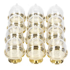 12 Set Mini Candy Box Cake Stand Cupcake Candy Display Plate with Lid Party SuppliesBottom Gold