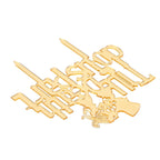 Acrylic Cake Topper Mirror Surface Insert Sticks for Wedding Party Holiday Cake Decoration
