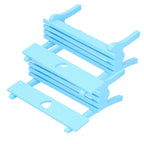 2Pcs Wooden Decorative Small Chair Originality Wooden Craft Decoration for Home OfficeBlue