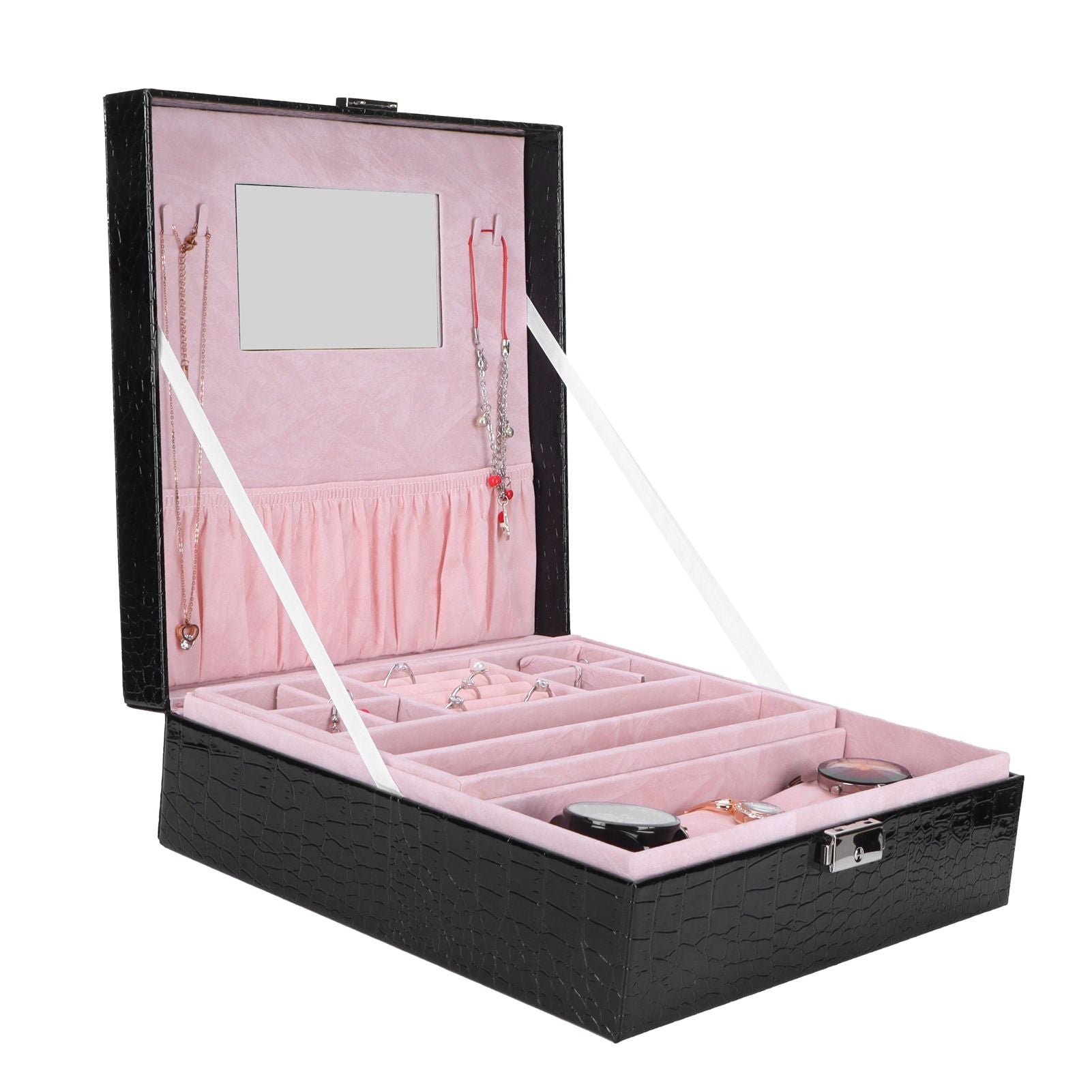 Jewelry Box Earrings Jewelry Display Case Bracelet Watch Organizer Wedding Gifts