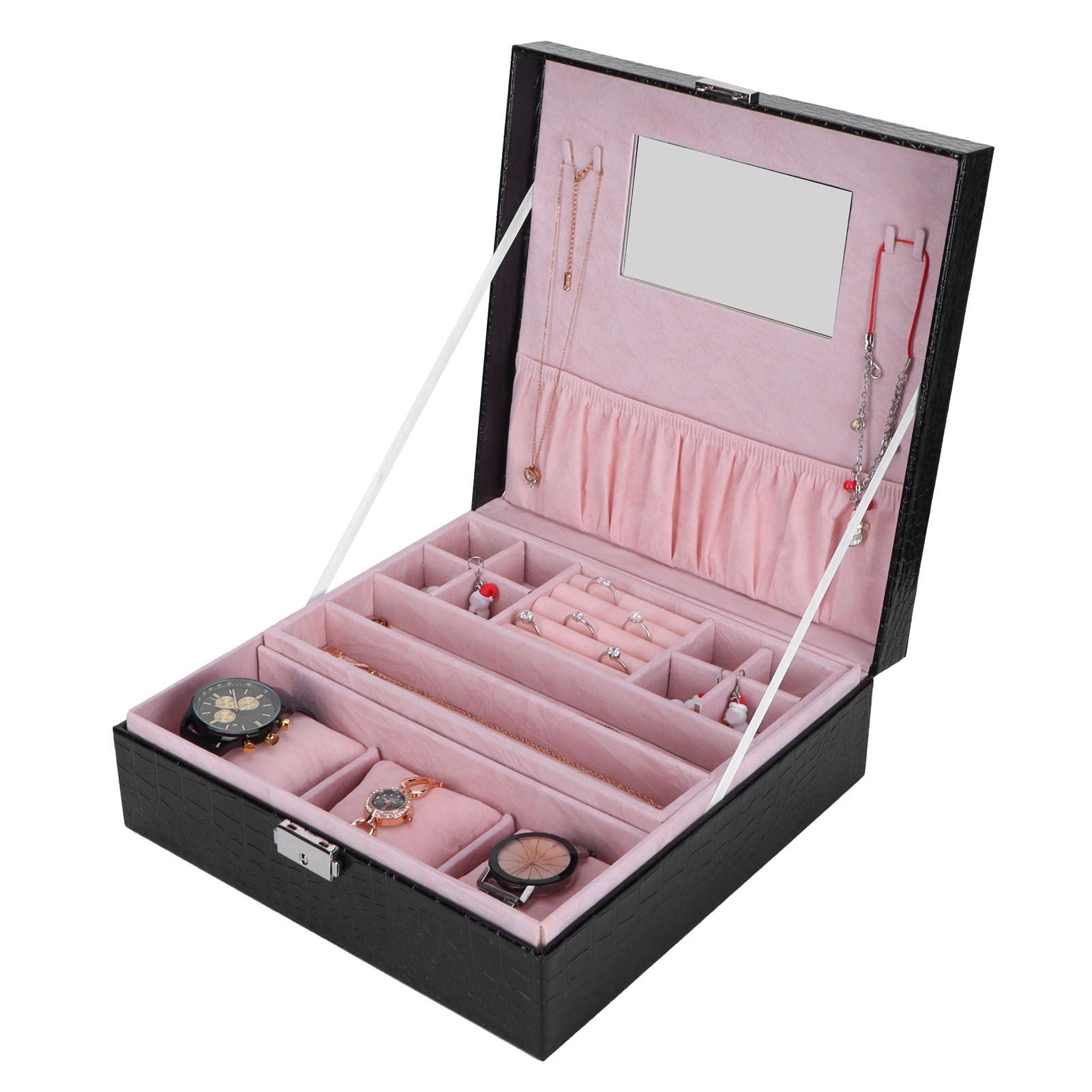 Jewelry Box Earrings Jewelry Display Case Bracelet Watch Organizer Wedding Gifts
