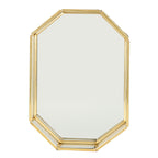 Octagonal Storage Box Mini Gold Geometry Jewelry Necklace Dessert Basket with Flannel 20x14x4cm