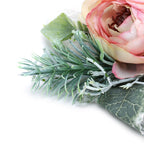 2Pcs Wedding Bridal Corsage Bridesmaid Wrist Flower for Wedding Party AnniversaryPink
