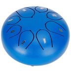 6in Tongue Drum 8‑Tones Ethereal Hand Pan Drums with Drumstick Percussion InstrumentBlue