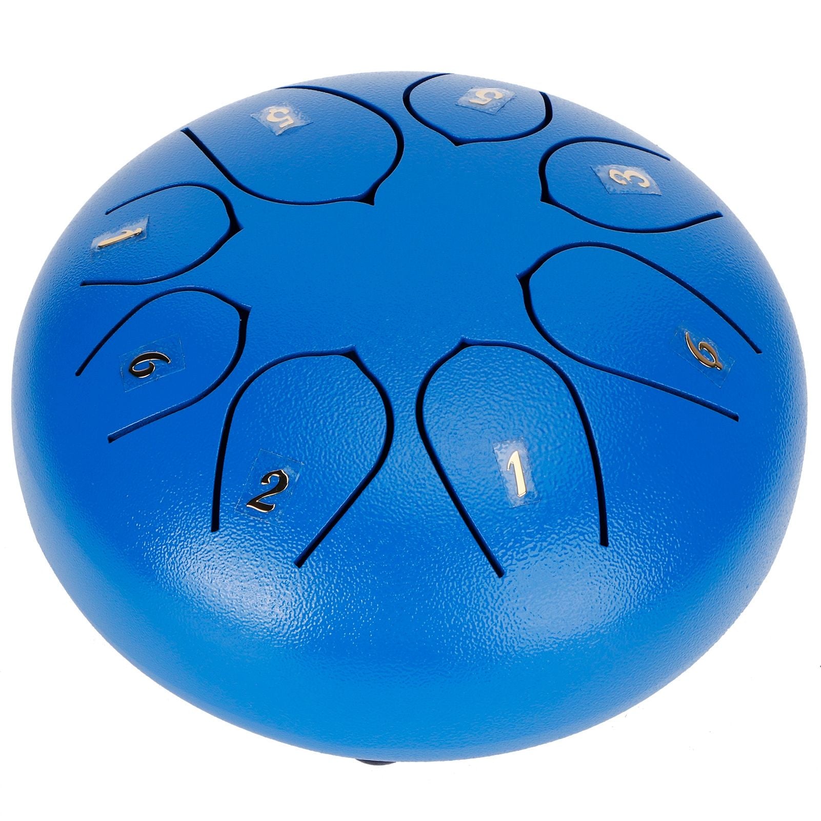 6in Tongue Drum 8‑Tones Ethereal Hand Pan Drums with Drumstick Percussion InstrumentBlue