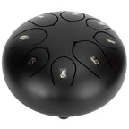 6in Tongue Drum 8‑Tones Ethereal Hand Pan Drums with Drumstick Percussion InstrumentBlack