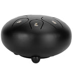 6in Tongue Drum 8‑Tones Ethereal Hand Pan Drums with Drumstick Percussion InstrumentBlack