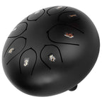 6in Tongue Drum 8‑Tones Ethereal Hand Pan Drums with Drumstick Percussion InstrumentBlack