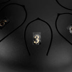 6in Tongue Drum 8‑Tones Ethereal Hand Pan Drums with Drumstick Percussion InstrumentBlack